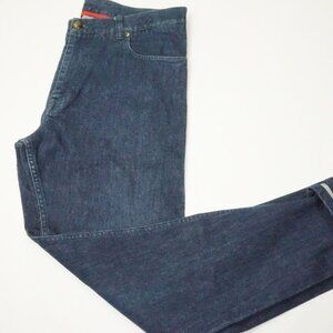 Isaia Napoli Blue Jeans Selvedge Cotton Blend Mens Denim Jeans Sz 50R Brand New